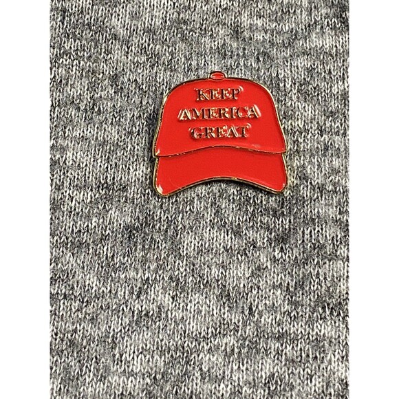 Keep America Great Hat Lapel Shirt Motorcycle Cap Blouse Jacket Pin W/back Trump - Picture 9 of 9